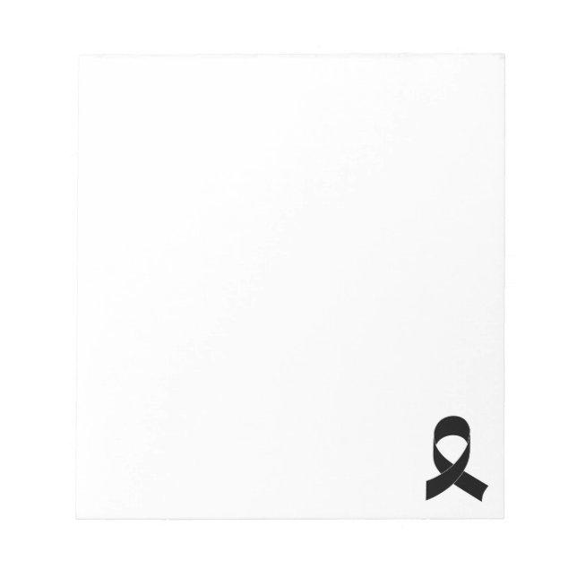 Bloc-note Dessin de ruban noir personnalisé (Devant)