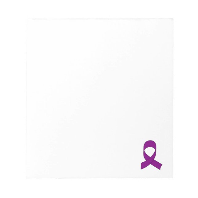 Bloc-note Dessin de ruban violet personnalisé (Devant)
