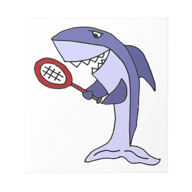 Bloc-note Dessin de tennis de requin (Devant)