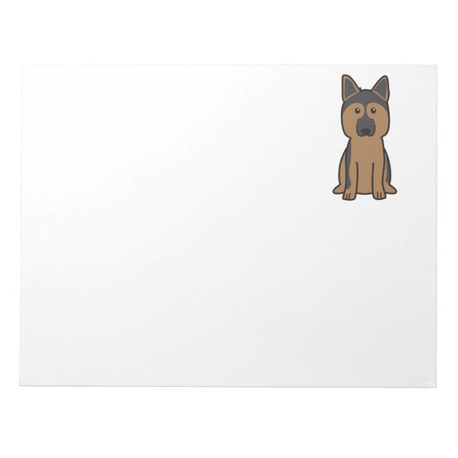 Bloc-note Dessin du chien berger allemand (Devant)