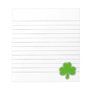Bloc-note Dessin Shamrock de Saint Patrick