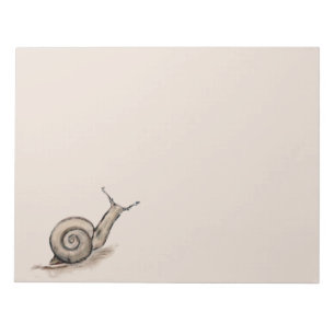 Bloc-note Dessin zen original pastel Snail