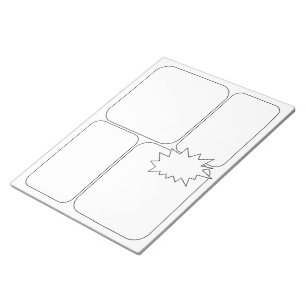 Bloc-note Dessinez vos propres BD et histoire - Modèles bla