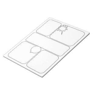 Bloc-note Dessinez vos propres BD et histoire - Modèles blan