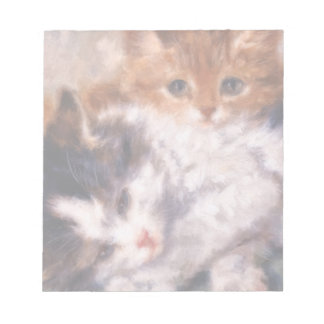 Bloc-note Deux chatons à bascule par Henriëtte Ronner-Knip