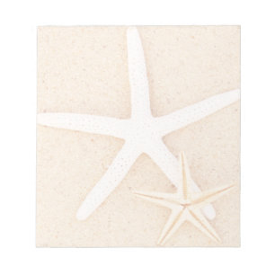 Bloc-note Deux Starfish sur une plage