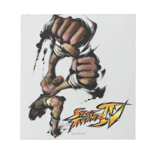 Bloc-note Dhalsim Coup de poing long
