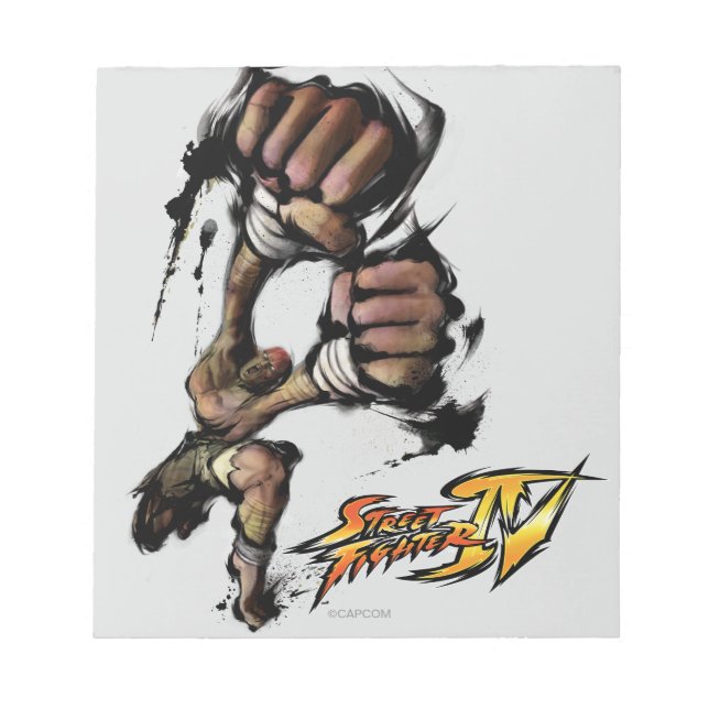 Bloc-note Dhalsim Coup de poing long (Devant)