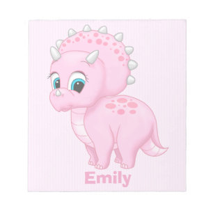 Bloc-note Dinosaure de Cute Baby Pink