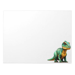 Bloc-note Dinosaure vert