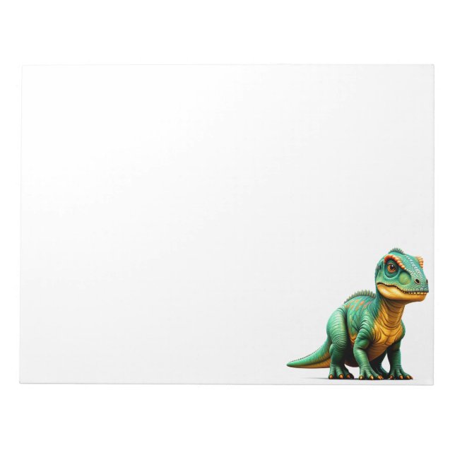 Bloc-note Dinosaure vert (Devant)