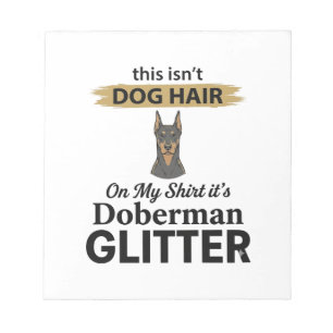 Bloc-note Doberman Pailleté Conception Vintage de Amateur de