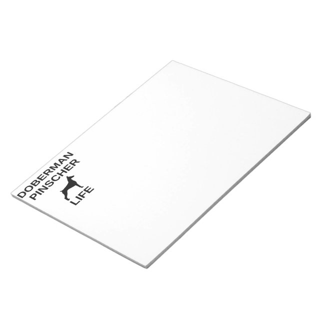 Bloc-note doberman pinscher (Incliné)