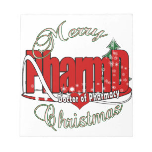 Bloc-note Docteur de PharmD de NOËL de pharmacie