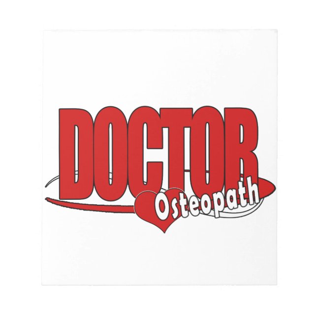 BLOC-NOTE DOCTEUR OSTEOPATH DE LOGO (Devant)