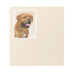 Bloc-note Dogue de Bordeaux Peinture - Cute Original Chien A