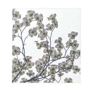 Bloc-note Dogwood à fleurs blanches