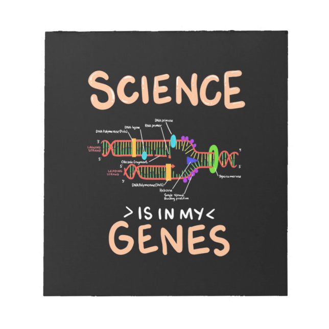 Bloc-note Don de scientifique | La science est dans mes gène (Devant)