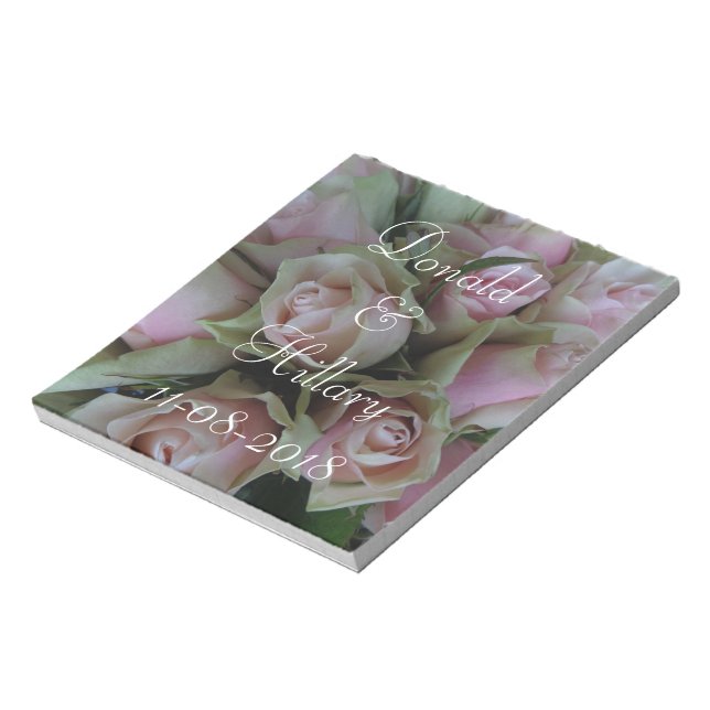 Bloc-note Donald & Hillary Mariage Date Merci nuptiale (Tourné)