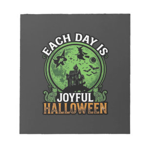Bloc-note Double peine Malheur Sorcière Citrouille Halloween