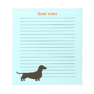 Bloc-note Doxie Notes Dachshund Silhouette