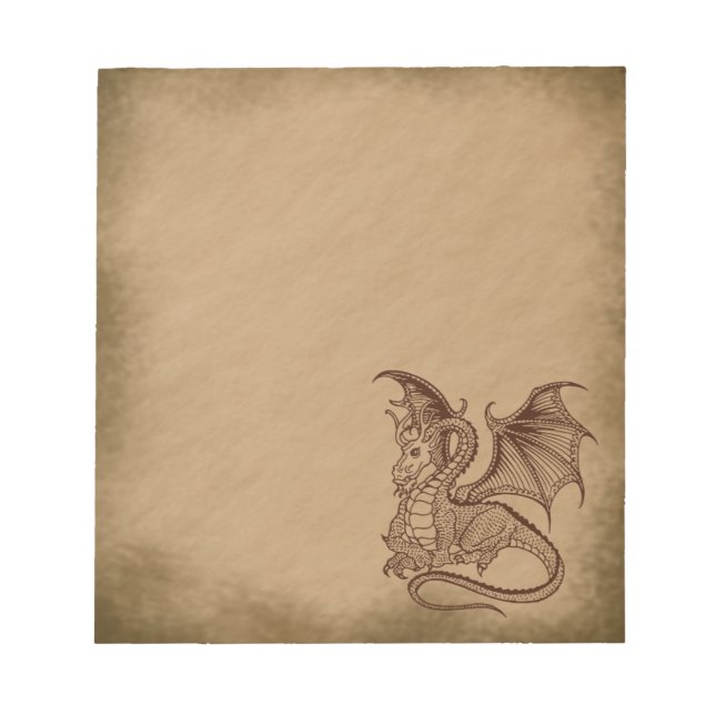 Bloc-note Dragon-grunge (Devant)
