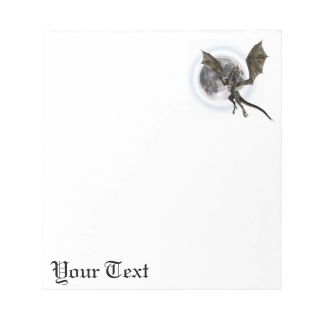 Bloc-note Dragon Sombre (Devant)