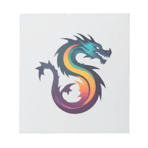 Bloc-note Dragon Vector Art Animal Moderne Ville Urbaine Gra