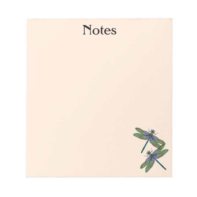 Bloc-note Dragonfly Empereur Coloré Personnalisé (Devant)
