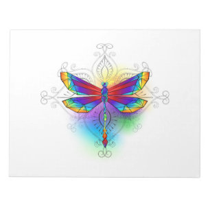 Bloc-note Dragonfly en arc-en-ciel