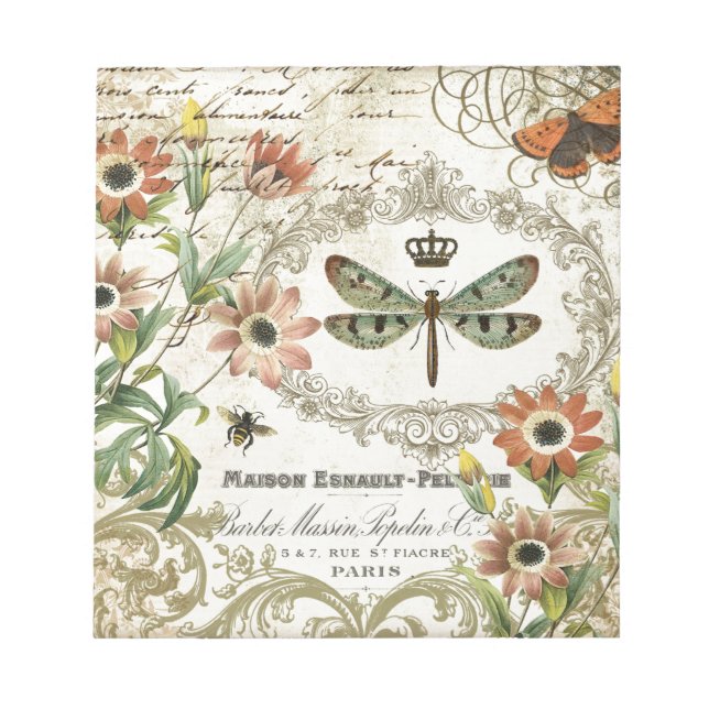 Bloc-note Dragonfly Vintage (Devant)