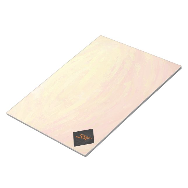 Bloc-note Dragons Oeil orange et noir Monogramme (Incliné)