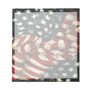 Bloc-note Drapeau américain-Camouflage par Shirley Taylor