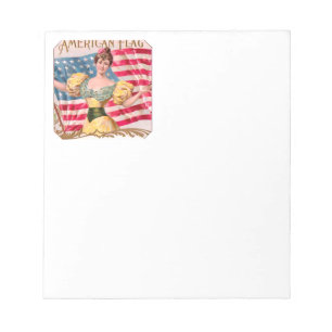Bloc-note Drapeau américain Lady Liberty Independence
