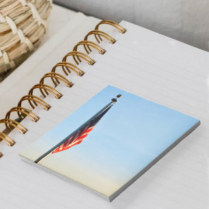 Bloc-note Drapeau américain par le feu de l'aube