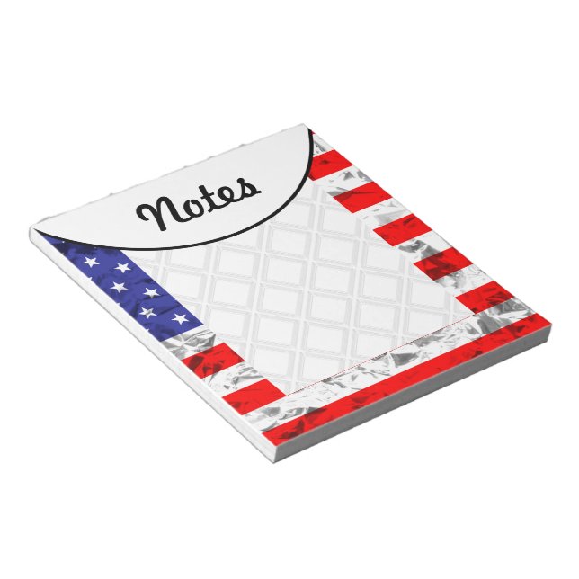 Bloc-note Drapeau américain patriotique (Incliné)