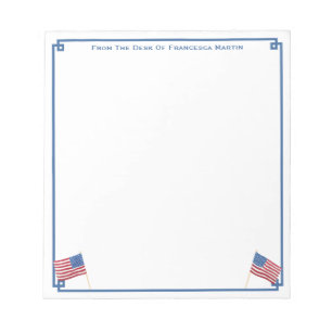 Bloc-note Drapeau américain patriotique Personnalisé