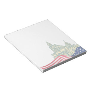Bloc-note Drapeau américain personnalisé Patriotique USA 