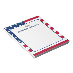 Bloc-note Drapeau américain personnalisé Patriotique USA