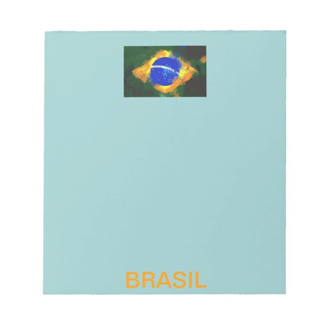 Bloc-note Drapeau brésilien BR Brasil (Devant)