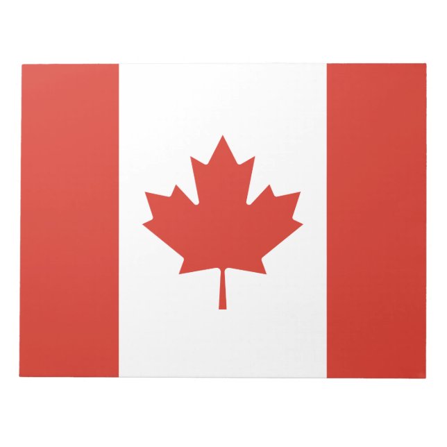 Bloc-note Drapeau canadien (Feuille d'érable) (Canada) (Devant)