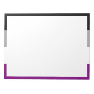 Bloc-note Drapeau de fierté asexué