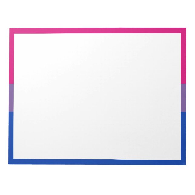 Bloc-note Drapeau de fierté bisexuel (Devant)