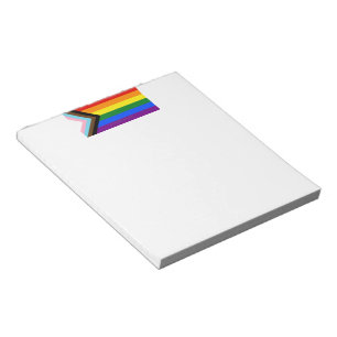 Bloc-note Drapeau de fierté Progress Pride de SlipperyJoe si