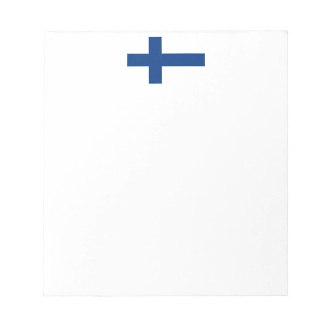 Bloc-note Drapeau de la Finlande (Devant)