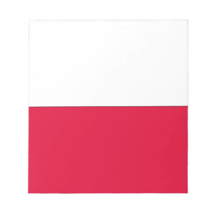 Bloc-note Drapeau de la Pologne