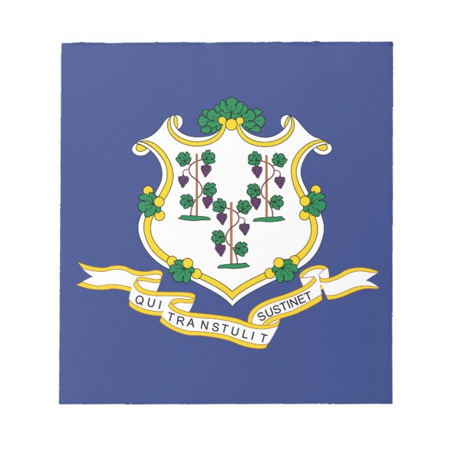 Bloc-note Drapeau de l'État du Connecticut (Devant)