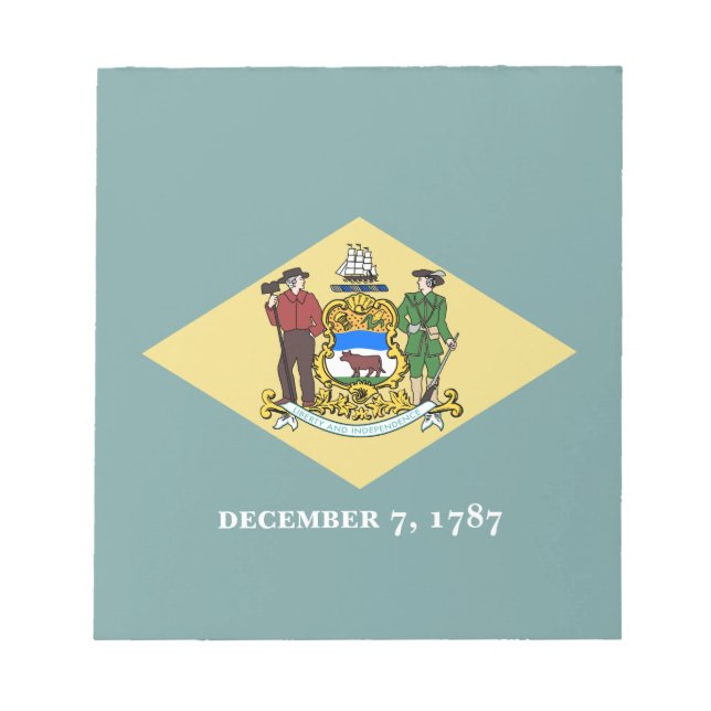 Bloc-note Drapeau de l'État du Delaware (Devant)
