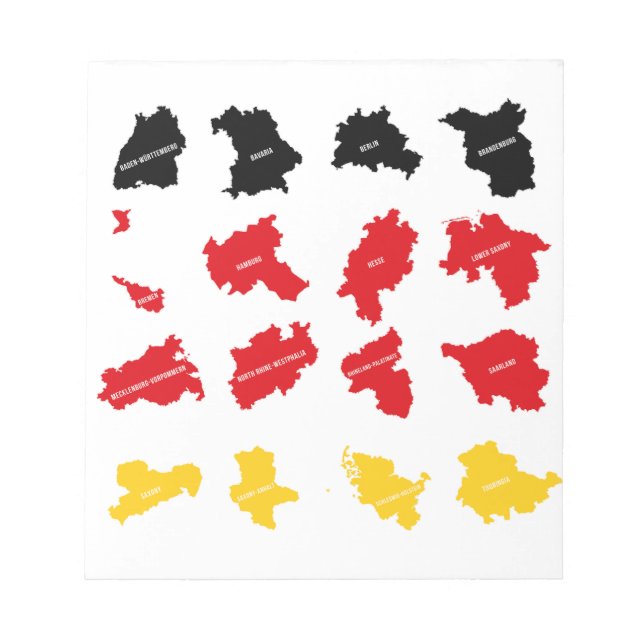 Bloc-note Drapeau des États allemands (Devant)