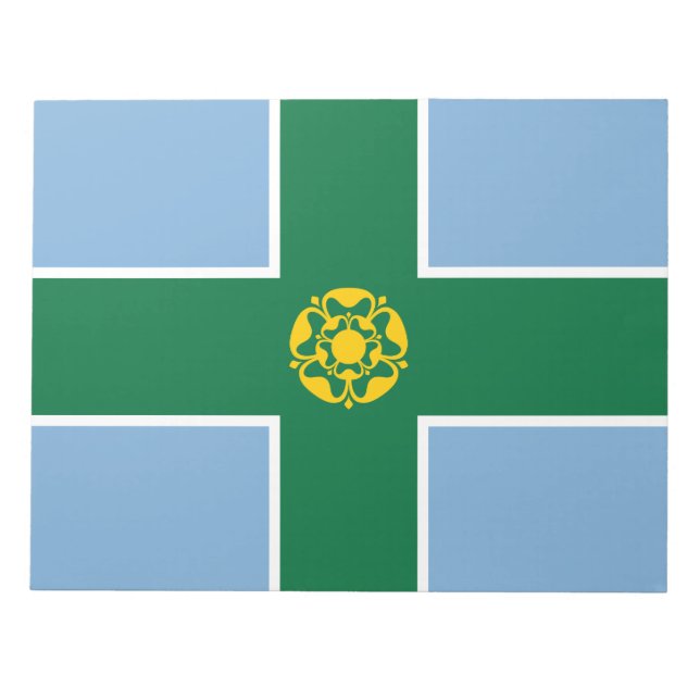 Bloc-note Drapeau du Derbyshire (Comté d'Angleterre, Royaume (Devant)